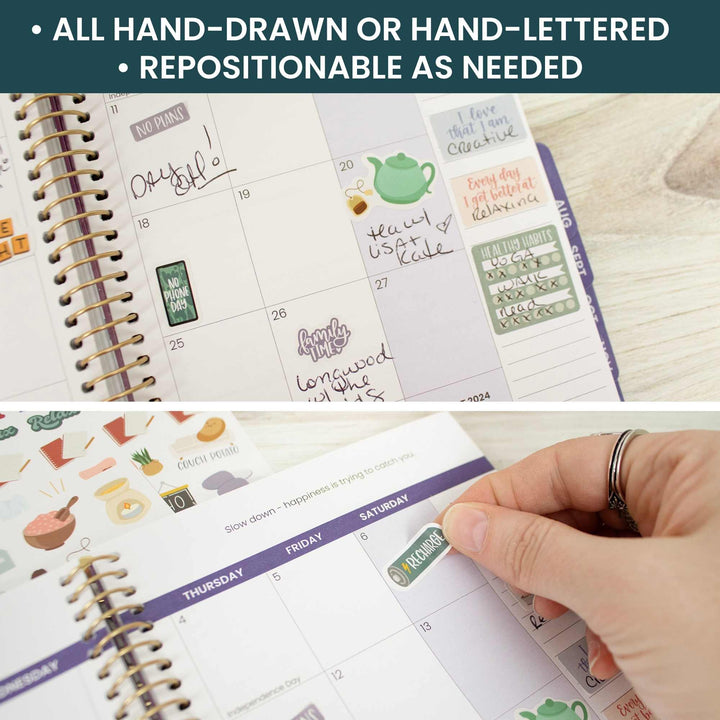 Planner Sticker Pack, Rest is Self-Care