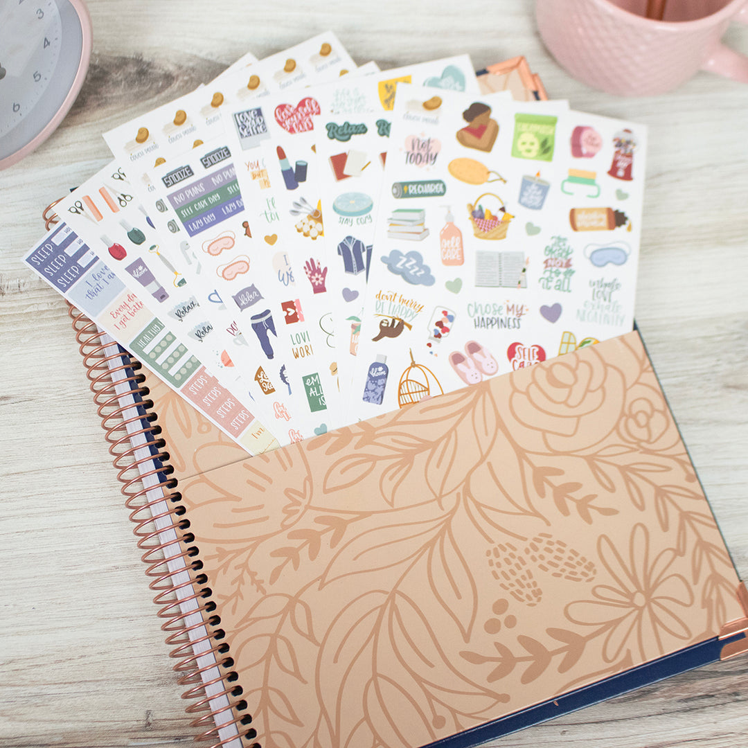 Planner Stickers, Rest is Self-Care Pack