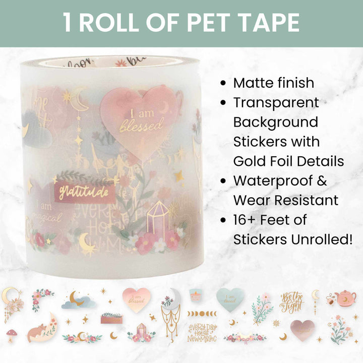 Washi & PET Tape Set, Boho Celestial - Simply Gilded x bloom