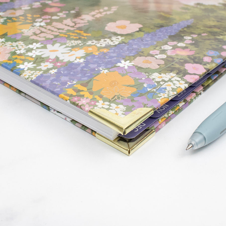 2026 Hard Cover Planner, 8.5" x 11", Wildflower Mountainside