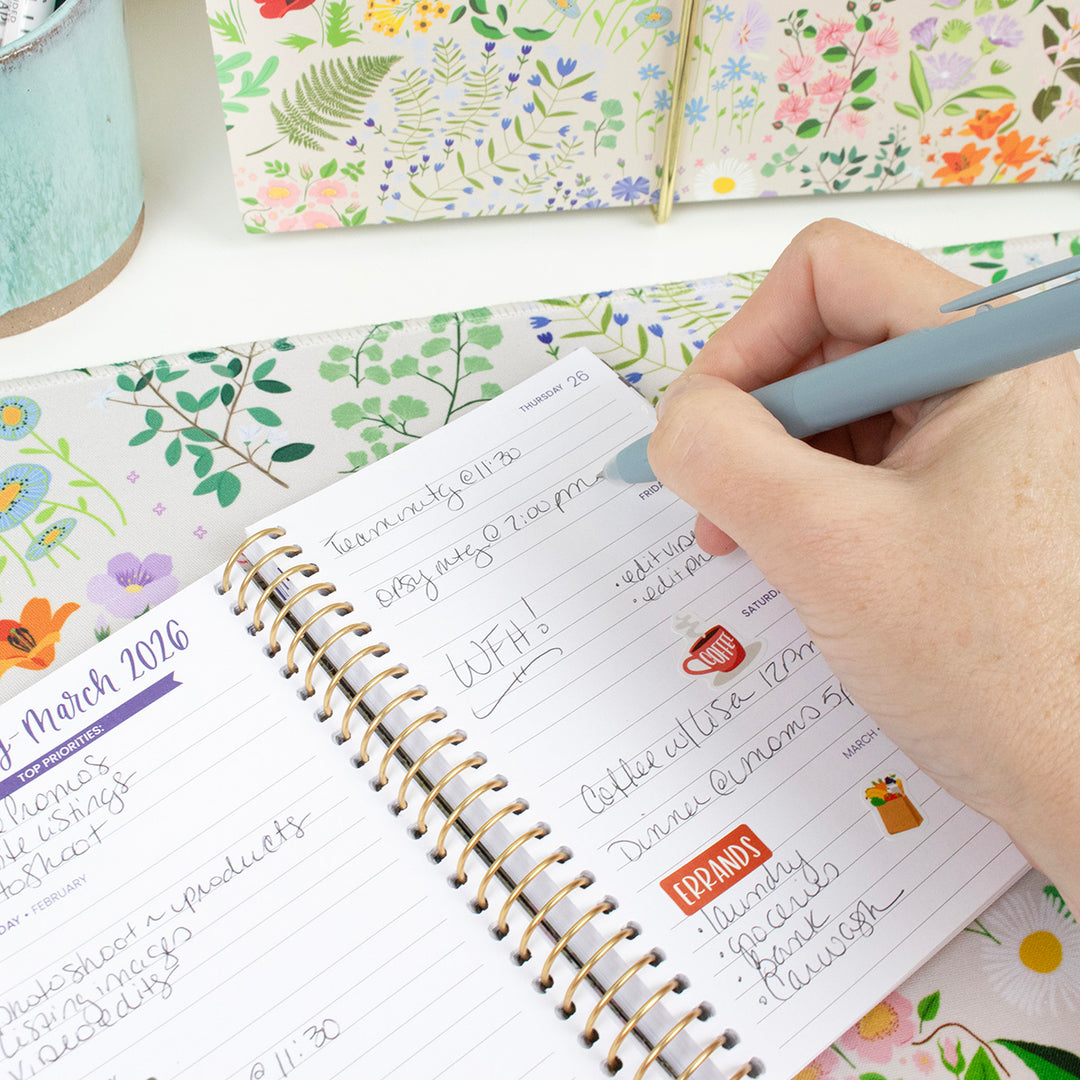 2026 Soft Cover Planner, 4" x 6", Wildflower Mountainside