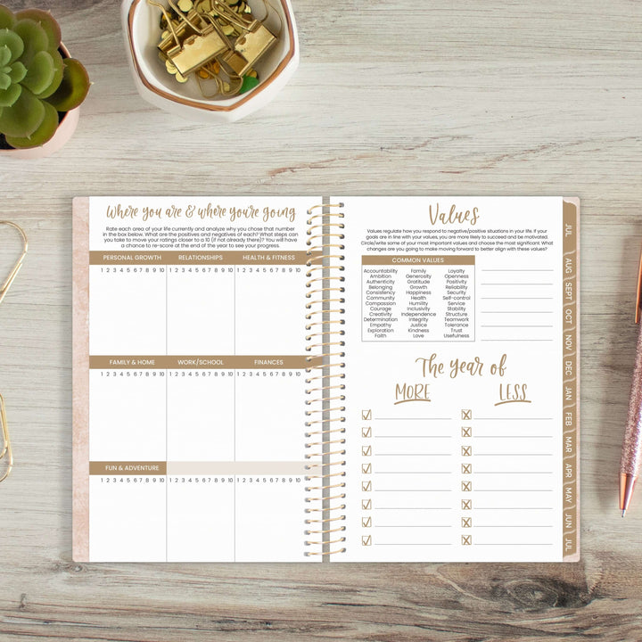 2025-26 Soft Cover Planner, 4" x 6", Ocean Oasis