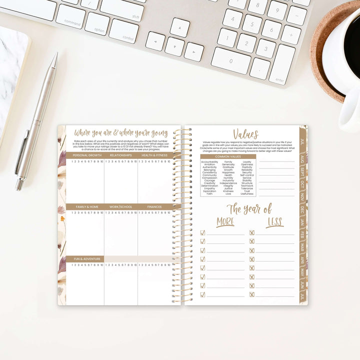 2025-26 Soft Cover Planner, 4" x 6", Butterfly Garden