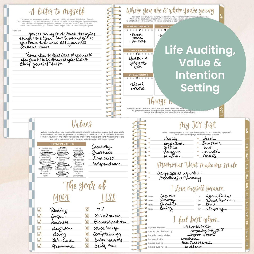 2026 Soft Cover Planner, 8.5" x 11", Checkered