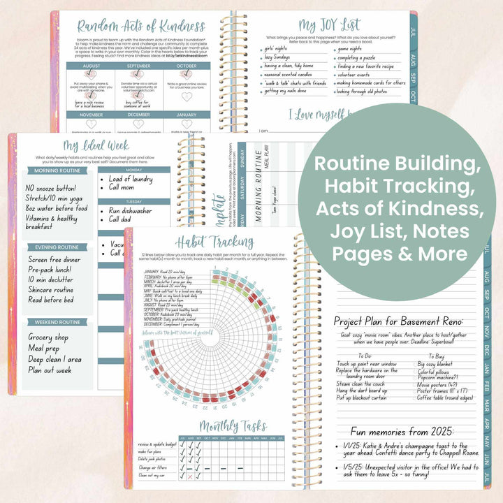 2025-26 Soft Cover Planner, 5.5" x 8.25", Creating A Life I Love
