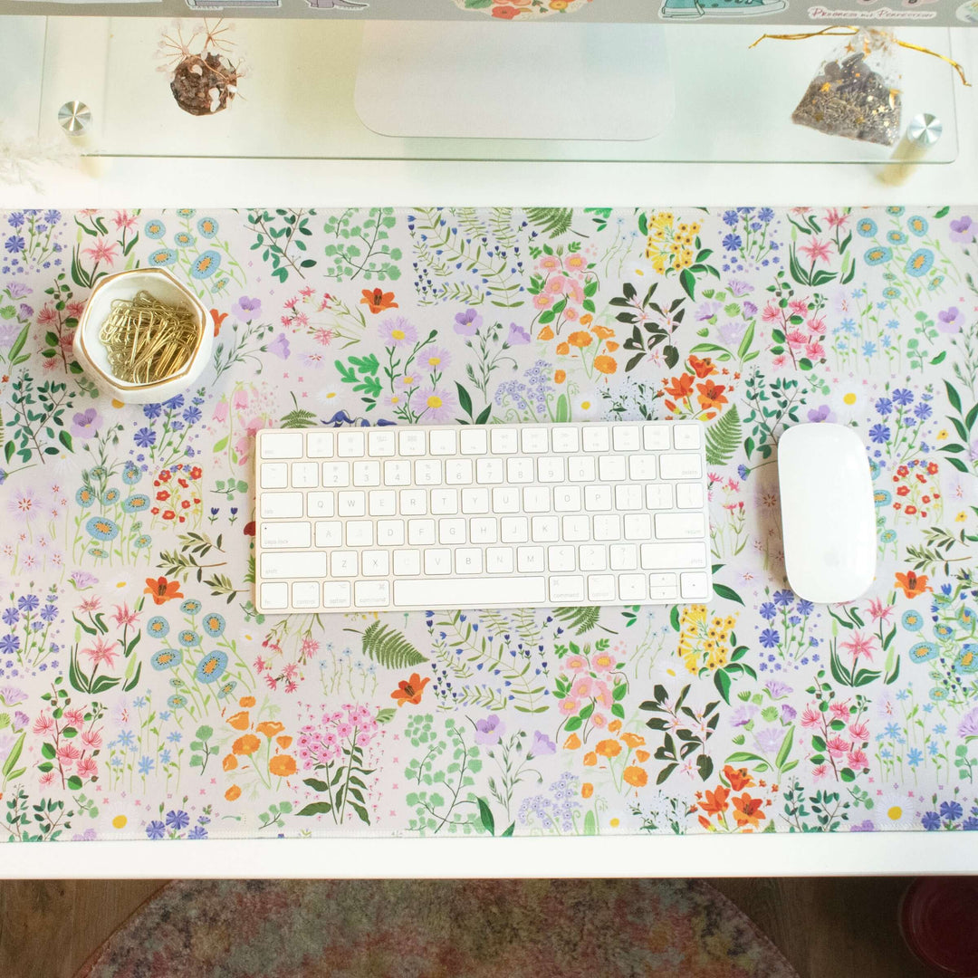 Large Desk Mat, Garden Party