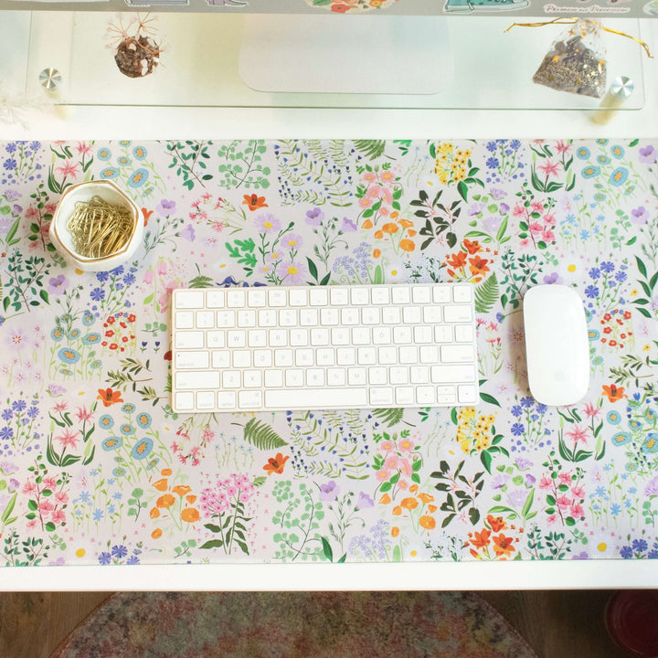 Large Desk Mat, Garden Party