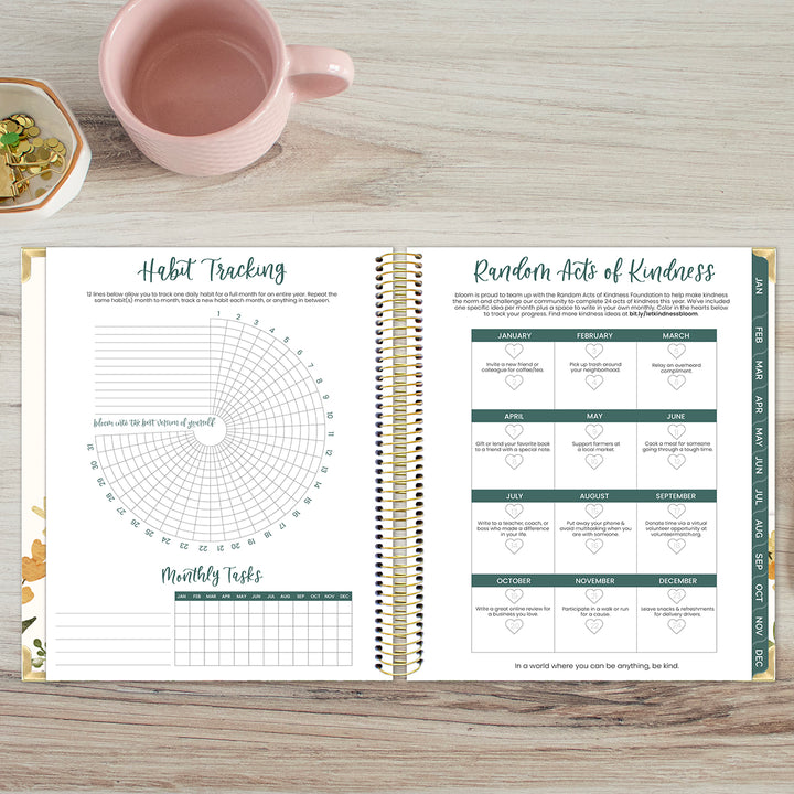 2026 Vision Planner, 7.5" x 9", Eucalyptus, White