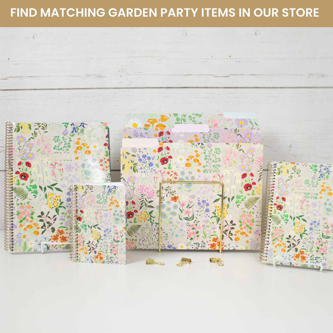 File Folder Set, 6 Pack, Garden Party