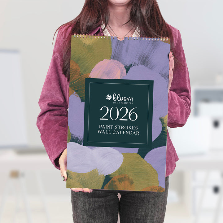 2026 Hanging Calendar, 11" x 17", Paint Strokes