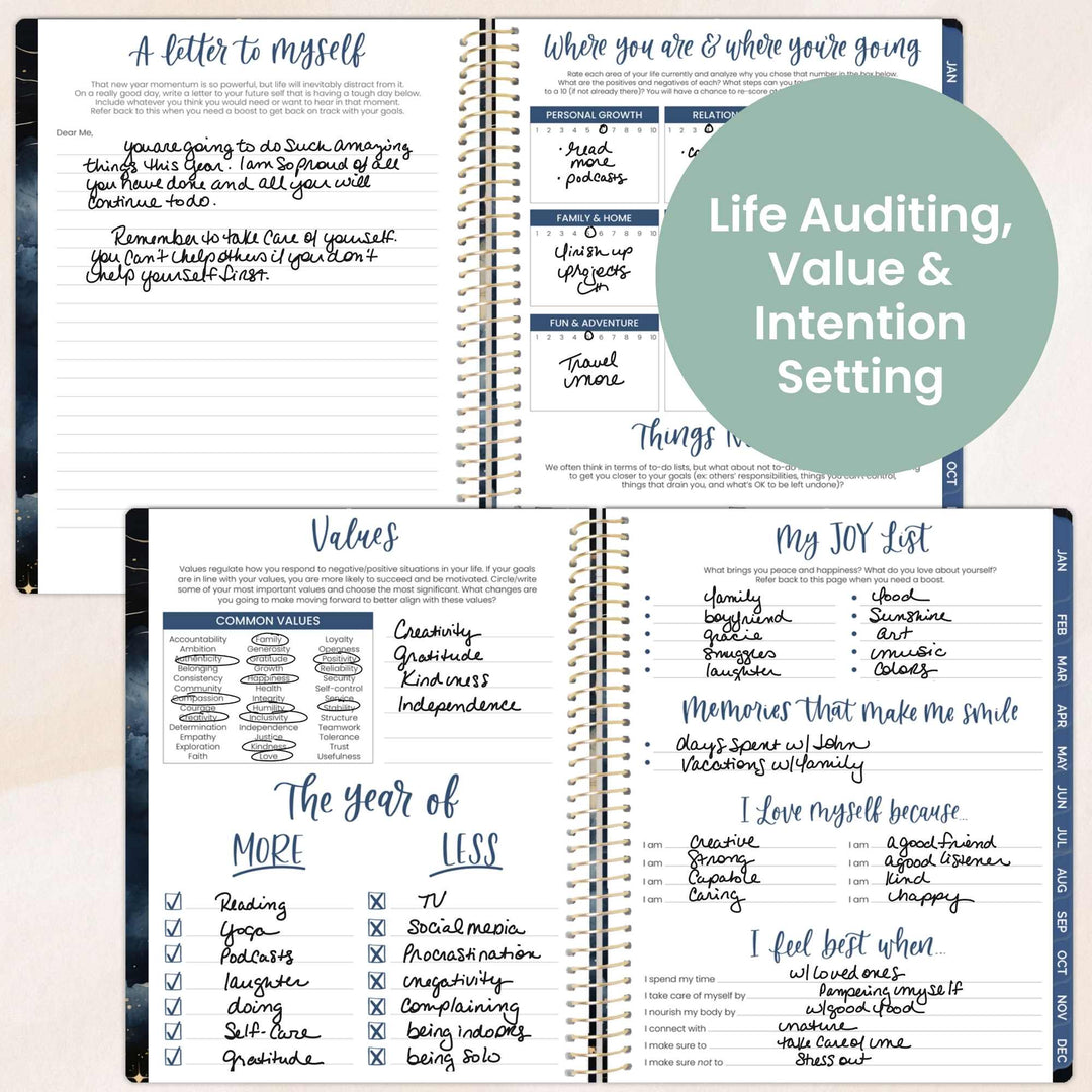 2026 Soft Cover Planner, 8.5" x 11", Midnight Sky