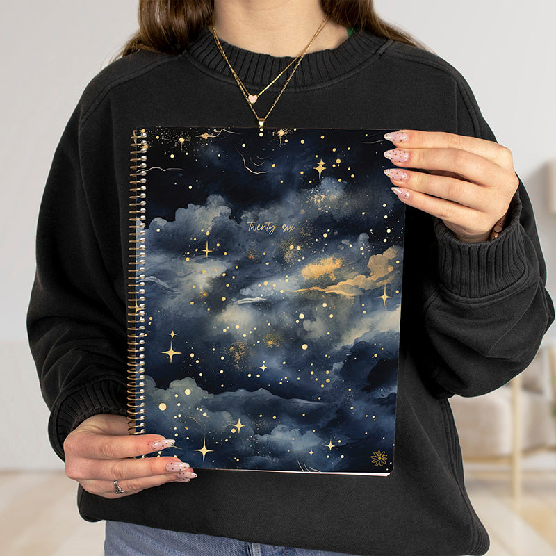 2026 Soft Cover Planner, 8.5" x 11", Midnight Sky