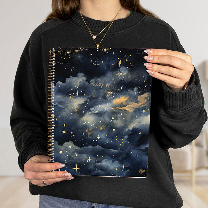 2026 Soft Cover Planner, 8.5" x 11", Midnight Sky