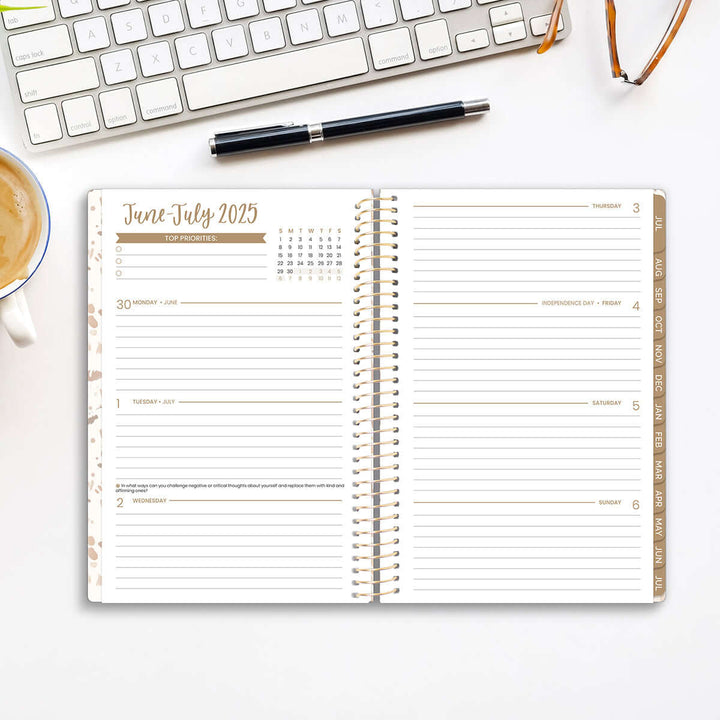 2025-26 Soft Cover Planner, 5.5" x 8.25", Moments of Grace