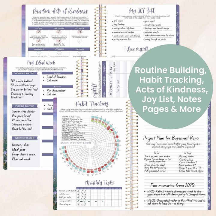 2025-26 Soft Cover Planner, 5.5" x 8.25", Mystical Mountains