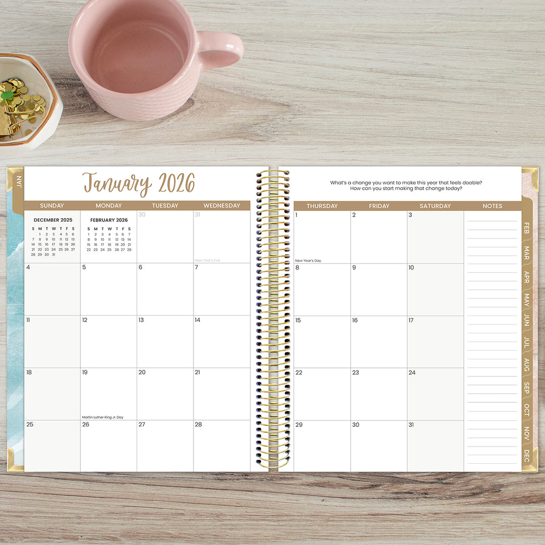 2026 Vision Planner, 7.5" x 9", Ocean Oasis