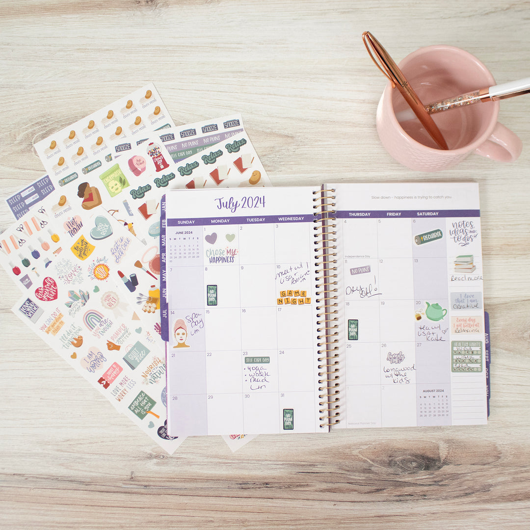 Planner Stickers, Rest is Self-Care Pack