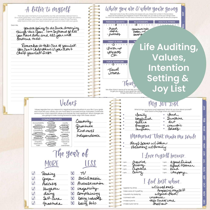 2026 Hard Cover Planner, 8.5" x 11", Spread Kindness Like Wildflowers