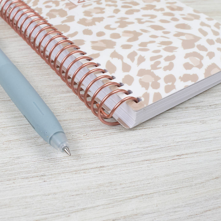 2026 Soft Cover Planner, 4" x 6", Tan Leopard