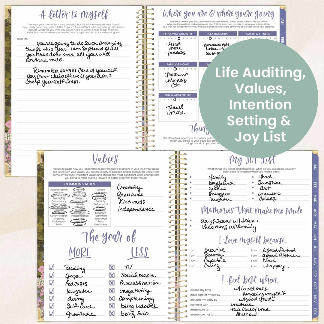 2026 Hard Cover Planner, 8.5" x 11", Wildflower Mountainside