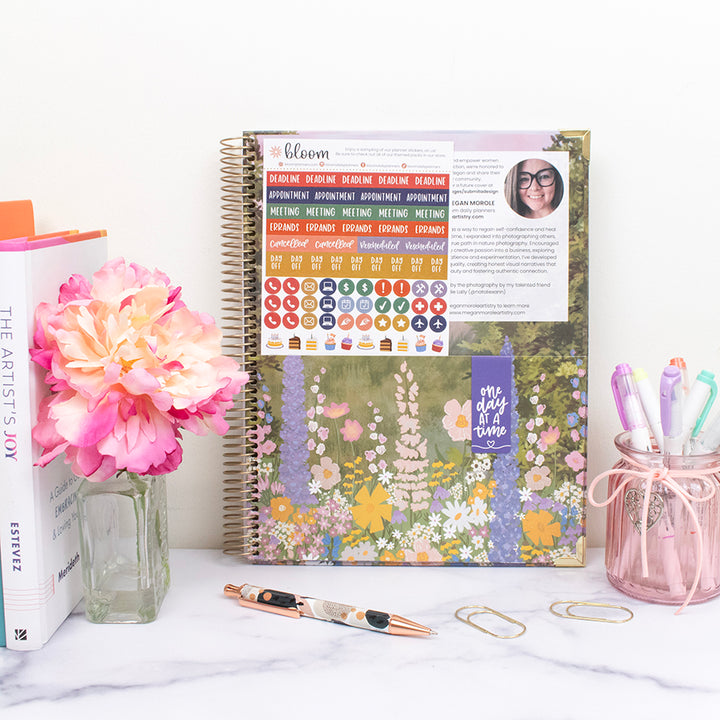 2026 Hard Cover Planner, 8.5" x 11", Wildflower Mountainside