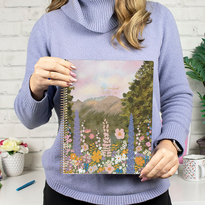 2026 Soft Cover Planner, 8.5" x 11", Wildflower Mountainside
