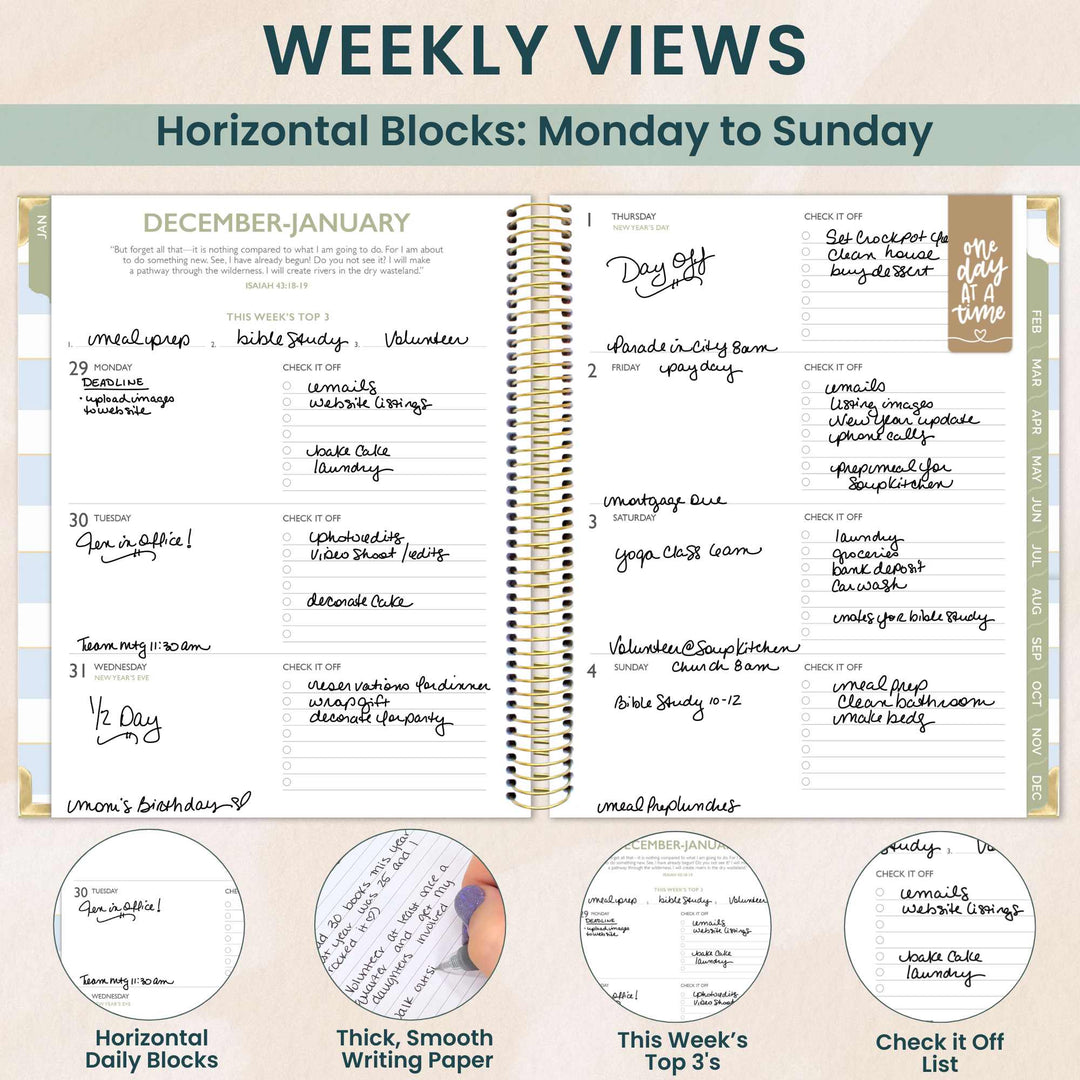 2026 bloom x Cleerely Stated Planner, 7.5" x 9", Year of Miracles
