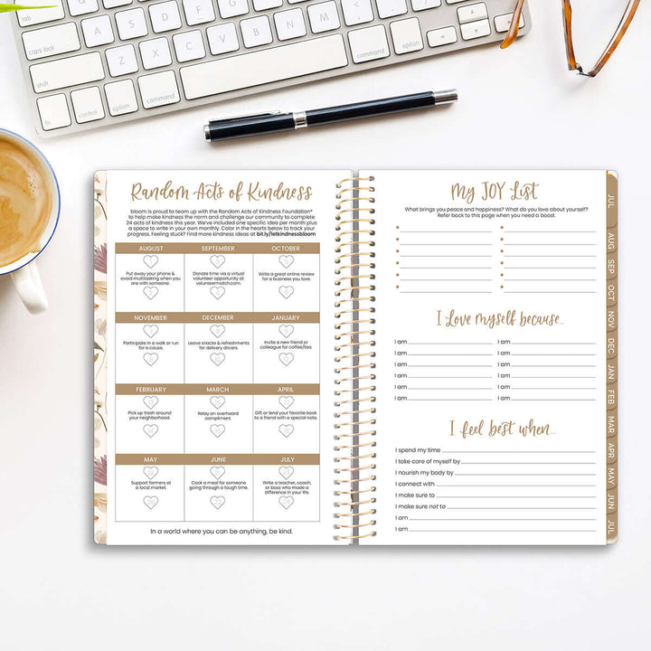 2025-26 Soft Cover Planner, 5.5" x 8.25", Butterfly Garden