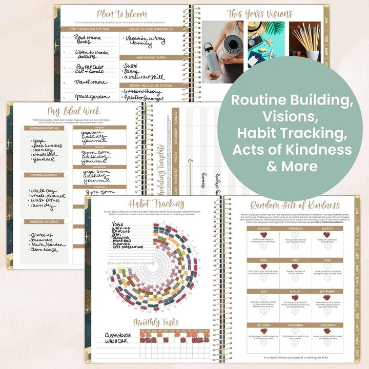 2026 Hard Cover Planner, 8.5" x 11", Celestial Skies