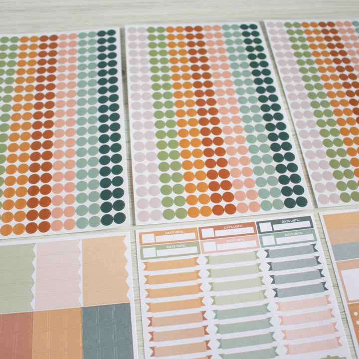 Planner Stickers, Color Coding Pack, Sweater Weather