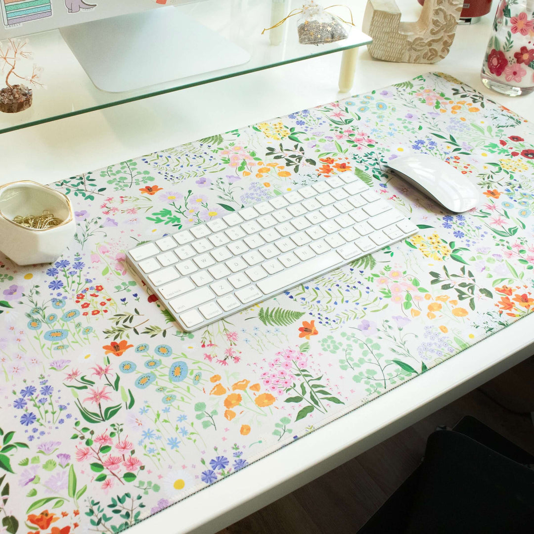 Large Desk Mat, Garden Party