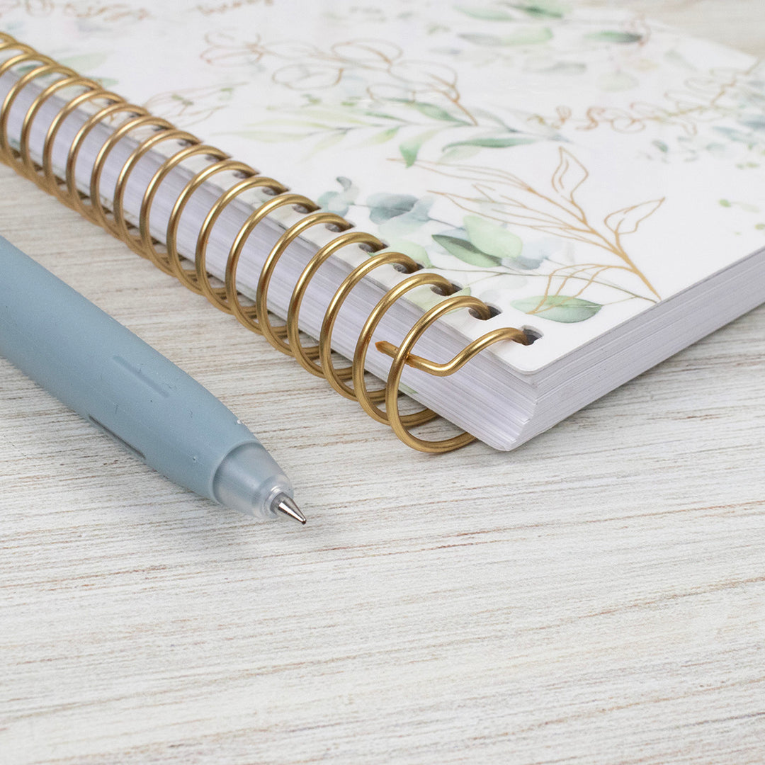 2026 Soft Cover Planner, 4" x 6", Eucalyptus, White