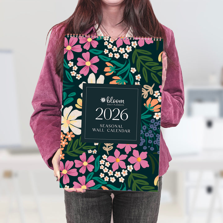 2026 Hanging Calendar, 11" x 17", Seasonal