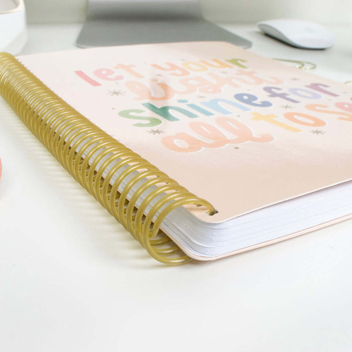 2025-26 Soft Cover Daisy Student Planner, 7" x 9", Let Your Light Shine