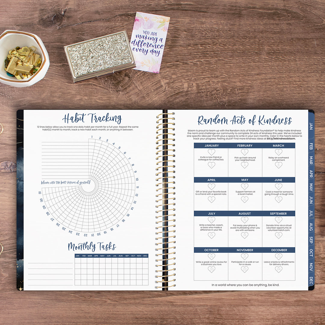 2026 Soft Cover Planner, 8.5" x 11", Midnight Sky