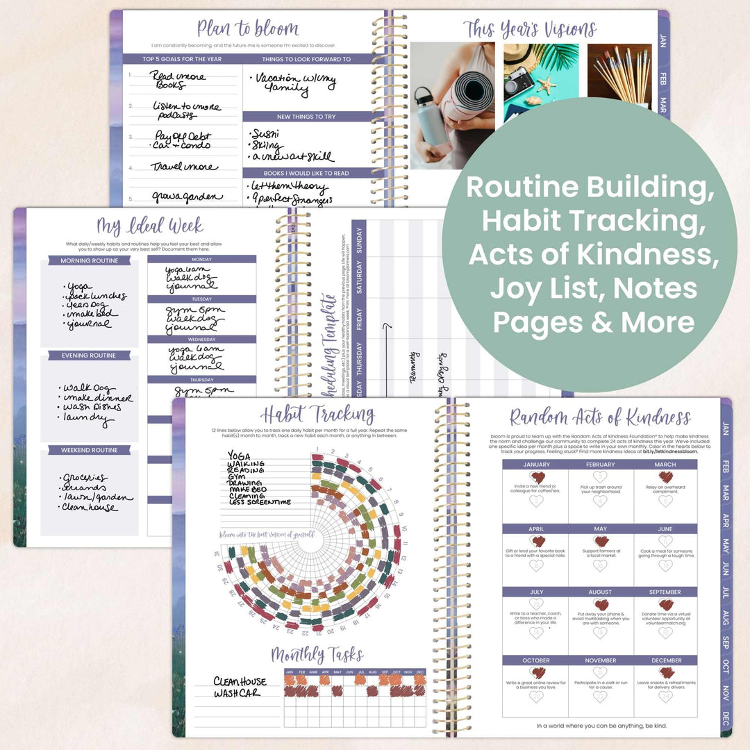 2026 Soft Cover Planner, 8.5" x 11", Mystic Mountains