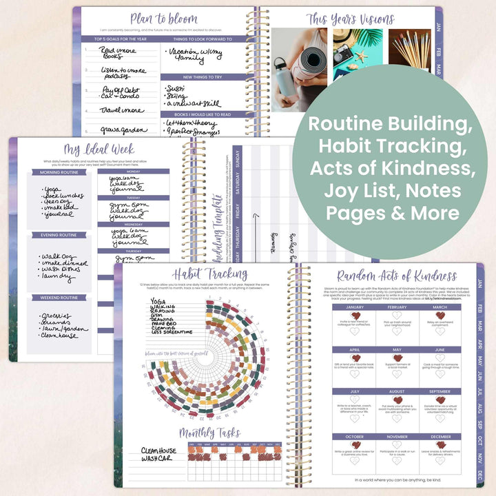 2026 Soft Cover Planner, 8.5" x 11", Mystic Mountains