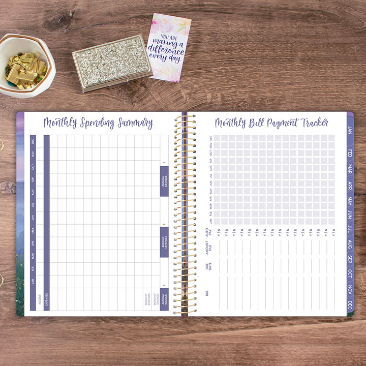 2026 Soft Cover Planner, 8.5" x 11", Mystic Mountains