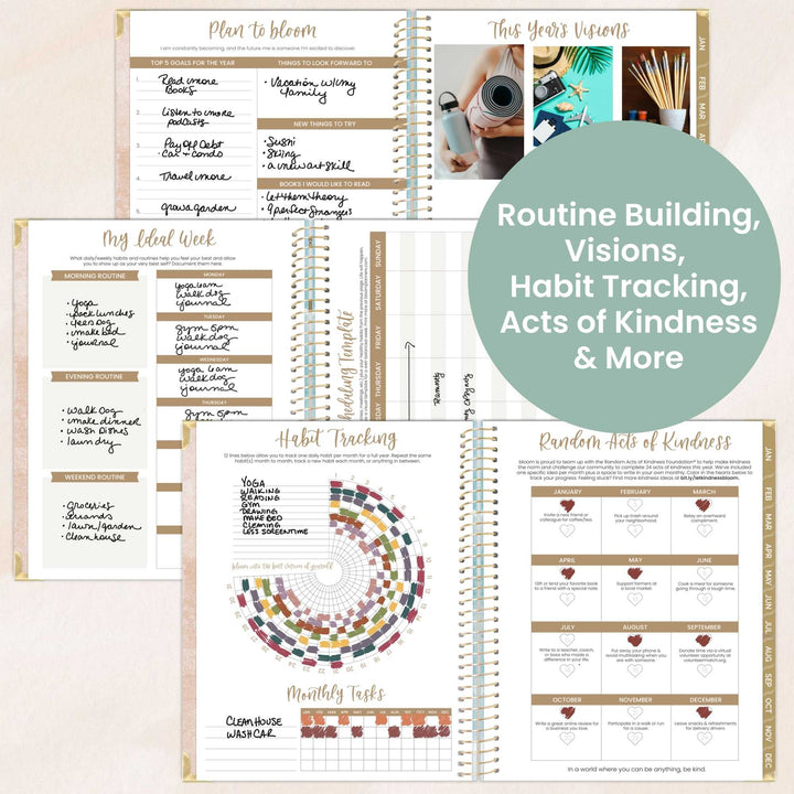 2026 Hard Cover Planner, 8.5" x 11", Ocean Oasis