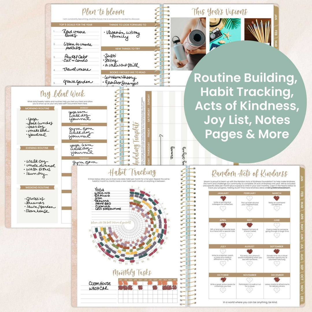 2026 Soft Cover Planner, 8.5" x 11", Ocean Oasis