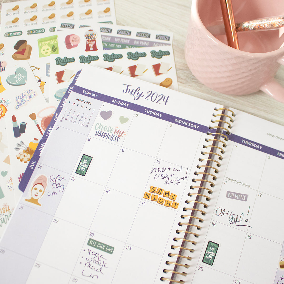 Planner Stickers, Rest is Self-Care Pack