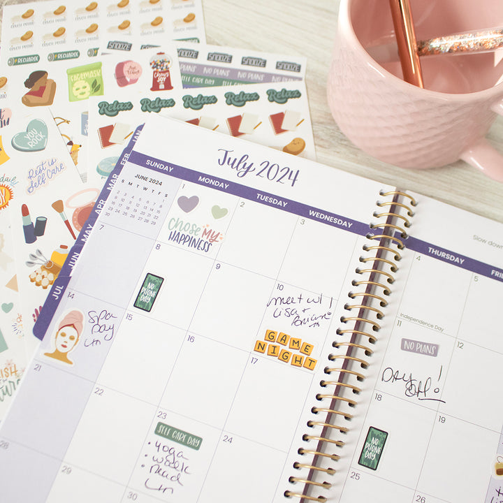 Planner Stickers, Rest is Self-Care Pack