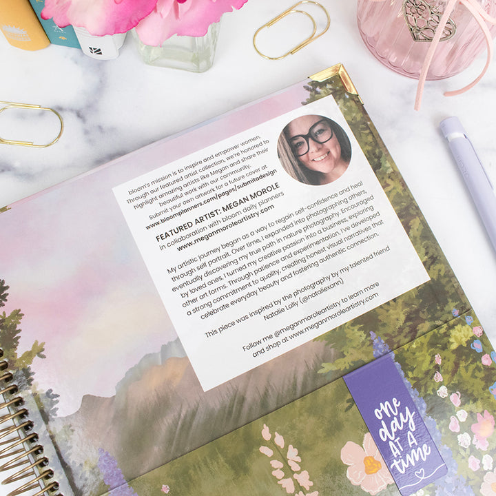 2026 Hard Cover Planner, 8.5" x 11", Wildflower Mountainside