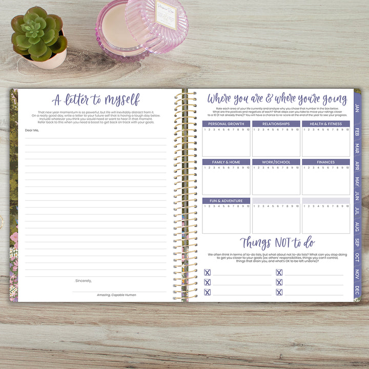 2026 Soft Cover Planner, 8.5" x 11", Wildflower Mountainside
