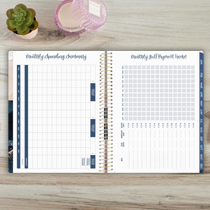 2024 Soft Cover Planner, 8.5" x 11", Golden Hour