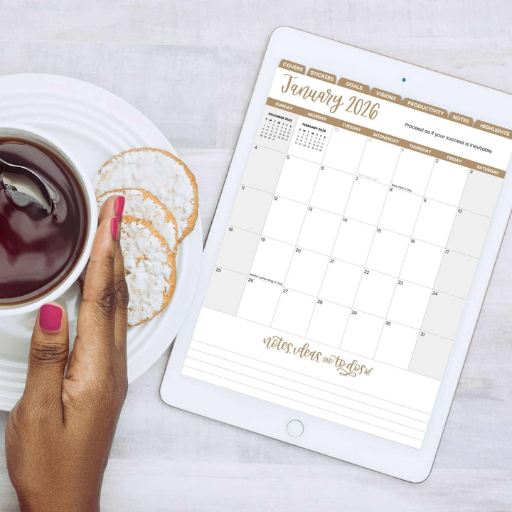 Digital Planner, Dated 2026 Classic Planner