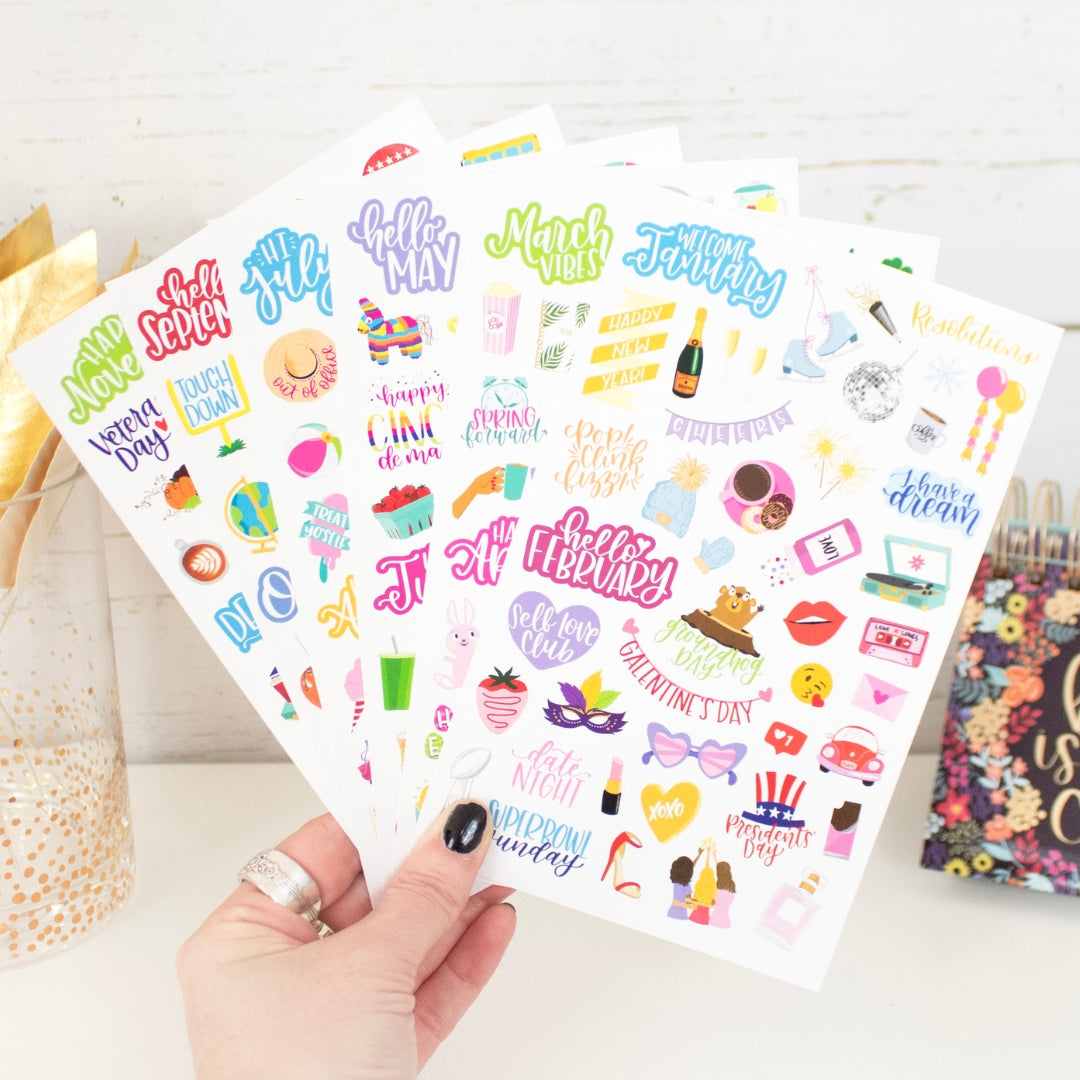 Planner Sticker Pack, Holiday