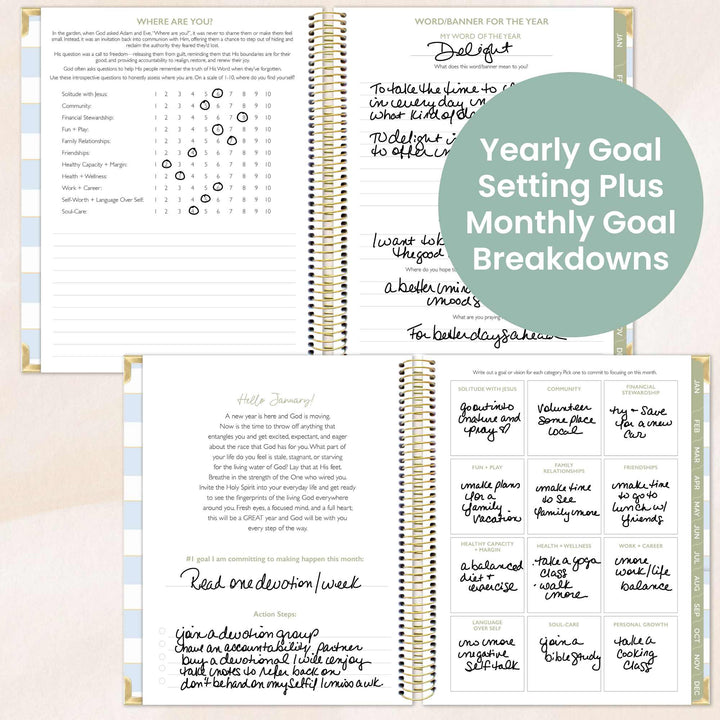 2026 bloom x Cleerely Stated Planner, 7.5" x 9", Year of Miracles