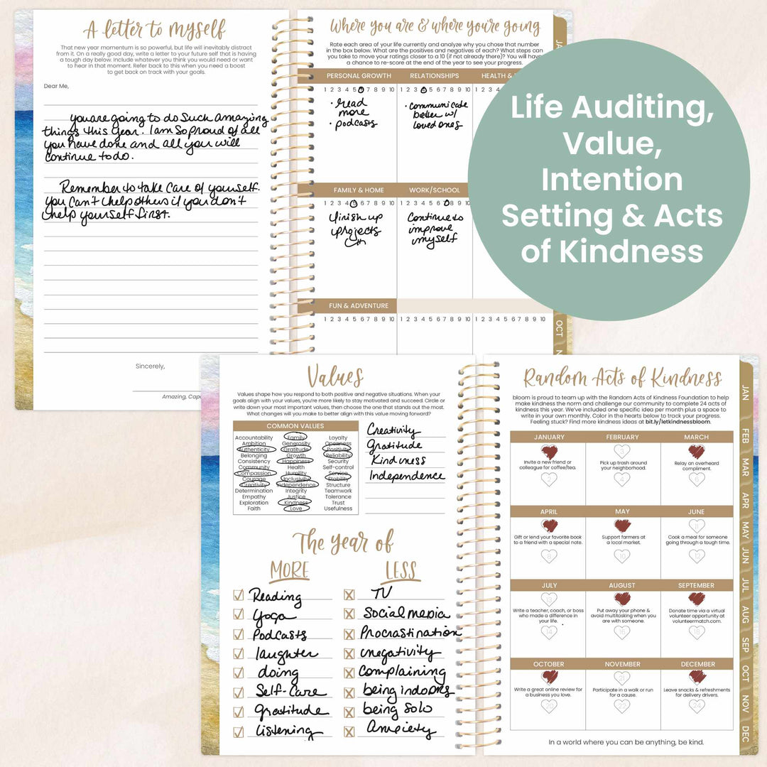 2026 Soft Cover Planner, 4" x 6", Coastal Calm