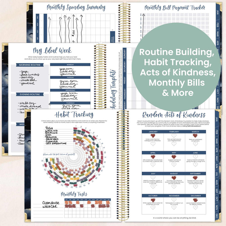 2026 Vision Planner, 7.5" x 9", Midnight Sky